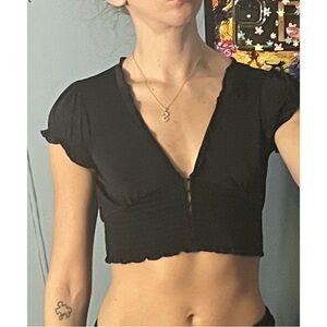 Black UO Cropped Top